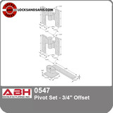 ABH0547 Pivot Set For doors using Overhead Concealed Closers  | ABH547 Pivot Set