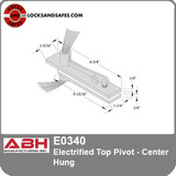 ABH E340 Heavy Duty Electric Center Hung Top Pivot