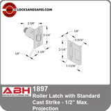 ABH Roller Latch with Standard Cast Strike