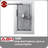 ABH 1880 LO Slide Bolt Padlock Latch Lockout Option