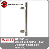 ABH AB3312 Single Side Mounting Offset Flat End Pull - 1.50” Diameter | ABH AB3312