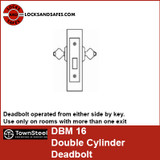 Townsteel DBM16 | TS DBM-16 | Double Cylinder Deadbolt