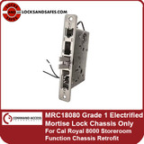 Command Access MRC18080 Grade 1 Electrified Mortise Lock Chassis Only For Cal Royal 8000 Storeroom Function Mortise Lock Chassis Retrofit | MRC1 Series Mortise Lock