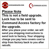 Command Access Electric Upgrade Banner For Cylindrical Locks