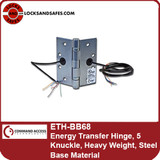 Command Access BB68 | Energy Transfer Hinge, 5 Knuckle, Heavy Weight, Steel Base Material