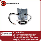 Command Access ETM-BB79 | Energy Transfer Monitor Hinge, 5 Knuckle, Standard Weight, Steel Base Material