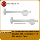 Difference between Von Duprin 98 and 99 Series Exit Device