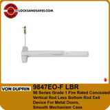 Von Duprin 9847EO-F LBR Fire Concealed Vertical Rod Exit Device | Von Duprin 9847F CVR Less Bottom Rod Fire Device