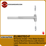 Von Duprin EL9927EO-F Fire Surface Vertical Rod Exit Device Electric Latch Retraction | Von Duprin EL9927F SVR Fire ELR Device