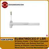Von Duprin 9947 Fire Rated Concealed Vertical Rod Less Bottom Rod with Electric Latch Retraction Device For Wood Door | Von Duprin 99 Fire Wood Door CVR LBR ELR