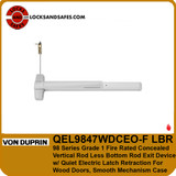 Von Duprin 9847 Fire Rated Concealed Vertical Rod Less Bottom Rod with Quiet Electric Latch Retraction Device For Wood Door | Von Duprin 98 Fire Wood Door CVR LBR QEL