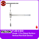 Falcon F-25-V-EO | Grade 1 Fire Surface Vertical Rod Exit Device | Falcon 25V Fire SVR
