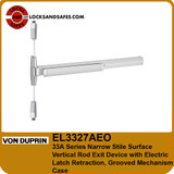Von Duprin EL3327 Narrow Stile Surface Vertical Rod Exit Device with Electric Latch Retraction