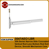 Von Duprin 3547 Narrow Stile Concealed Vertical Rod Less Bottom Rod Exit Device | Von Duprin 3547A CVR LBR