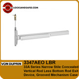 Von Duprin 3347 Narrow Stile Concealed Vertical Rod Less Bottom Rod Exit Device | Von Duprin 3347A CVR LBR