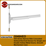 Von Duprin 3548AEO Narrow Stile Concealed Vertical Rod Exit Device For Hollow Metal Single and Double Doors