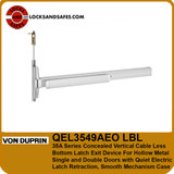 Von Duprin QEL3549AEO LBL | Concealed Vertical Cable Less Bottom Latch Exit Device For Hollow Metal Single and Double Doors with Quiet Electric Latch Retraction