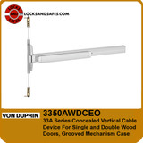 Von Duprin 3350AWDCEO Concealed Vertical Cable Exit Device For Single and Double Wood Doors