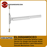 Von Duprin EL3550AWDCEO Concealed Vertical Cable Exit Device For Single and Double Wood Doors With Electric Latch Retraction