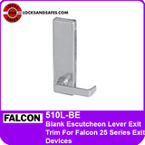 Falcon 510L-BE Blank Escutcheon Lever Exit Trim | For Falcon 25 Series Exit Devices