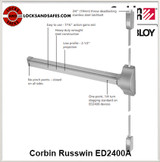 Corbin Russwin 2400 | 2000 Series Vertical Rod Exit Device