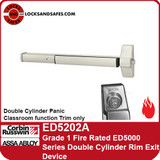 Corbin Russwin ED5202A | ED5000 Series Grade 1 Fire Rated Double Cylinder (Classroom Function) Rim Exit Device