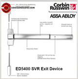 Corbin Russwin ED5400 Surface Vertical Rod Device