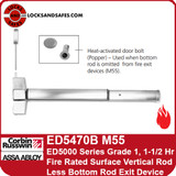 Corbin Russwin ED5470B M55 | ED5000 Series Grade 1, 1-1/2 Hr Fire Rated Surface Vertical Rod Less Bottom Rod Exit Device
