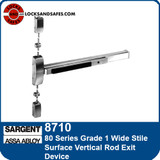 Sargent 8710 | 80 Series Grade 1 Wide Stile Surface Vertical Rod Exit Device