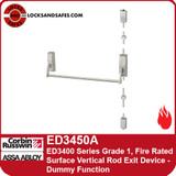 Corbin Russwin ED3450A | ED3400 Series Grade 1, Fire Rated Surface Vertical Rod Exit Device Only, Dummy Function