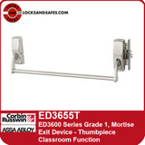 Corbin Russwin ED3655T | ED3600 Series Grade 1 Mortise Exit Device Only, Thumbpiece Classroom Function