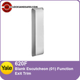 Yale 1500 Series Blank Escutcheon Exit Trim | Yale 620F