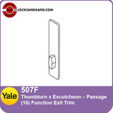 Yale 507 Thumbturn Escutcheon Trim Passage Function For 7200 Device