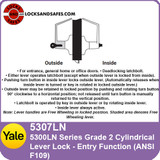 Yale 5307LN Entry Cylindrical Lock | Yale 5307