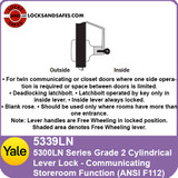  Yale 5339LN Communicating Storeroom Cylindrical Lock | Yale 5339