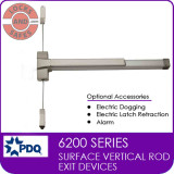 PDQ 6200 R |  SURFACE VERTICAL ROD CRASH BAR
