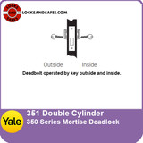 Yale 351 Double Cylinder Mortise Deadlock