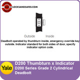 Yale D291 | Yale D292 | Thumbturn x Indicator Deadbolt