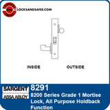 Sargent 8291 All Purpose Holdback Mortise Lock