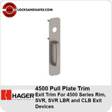 Hager 45PD | Hager 45PN | Pull Plate Exit Trim