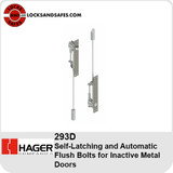 Hager 293D | Self-Latching and Automatic Flush Bolts