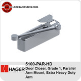 Hager 5100-PAR-HD Parallel Arm Mount Door Closer