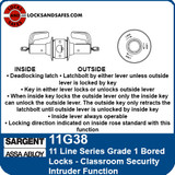 Sargent 11G38 Classroom Security Intruder Function