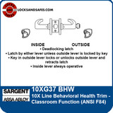 Sargent 10XG37 BHW Classroom Function