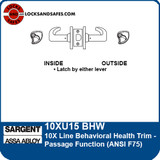 Sargent 10XU15 BHW Passage Function