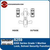Sargent 8259 School Security Mortise Lock