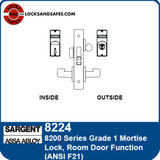 Sargent 8224 Room Door Mortise Lock