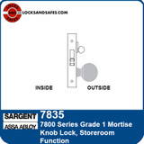 Sargent 7835 Storeroom Mortise Lock