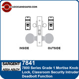 Sargent 7841 Classroom Security Intruder Mortise Lock