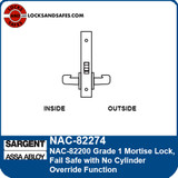Sargent NAC-82274 Fail Safe Mortise Lock | Sargent NAC82274